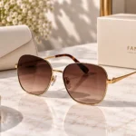 Luxury Gold-Frame Sunglasses